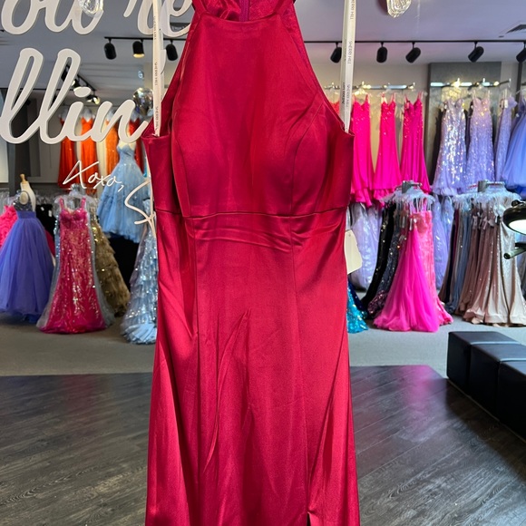 Sherri Hill 50869 raspberry size 4 NWT - Picture 3 of 8